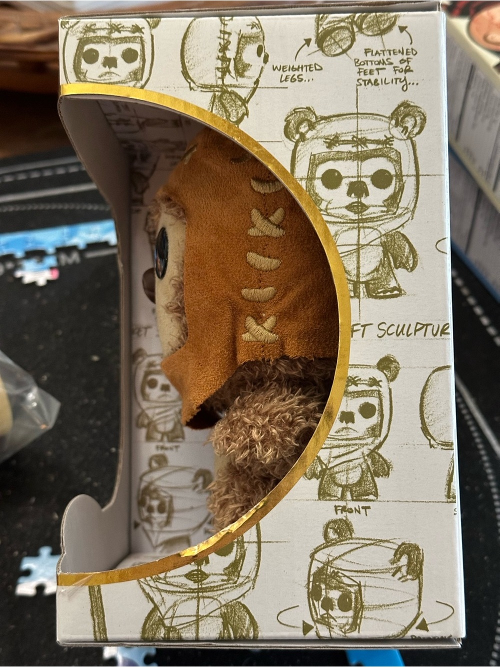 Funko Fabrikations Wicket Warrick 26 Plush - Brown Tan Gold Accent - Picture 2 of 4